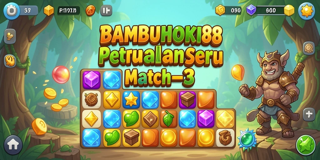 Tampilan menawan gameplay BAMBUHOKI88 yang penuh warna dan seru.