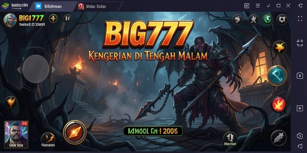 Tangkapan layar menampilkan suasana mencekam dalam gameplay BIG777.