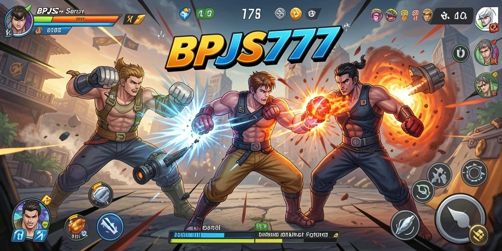 Screenshot gameplay BPJS777 yang menampilkan pertarungan seru.