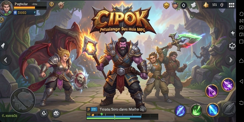 Screenshot gameplay menunjukkan aksi seru di dunia ARPG.