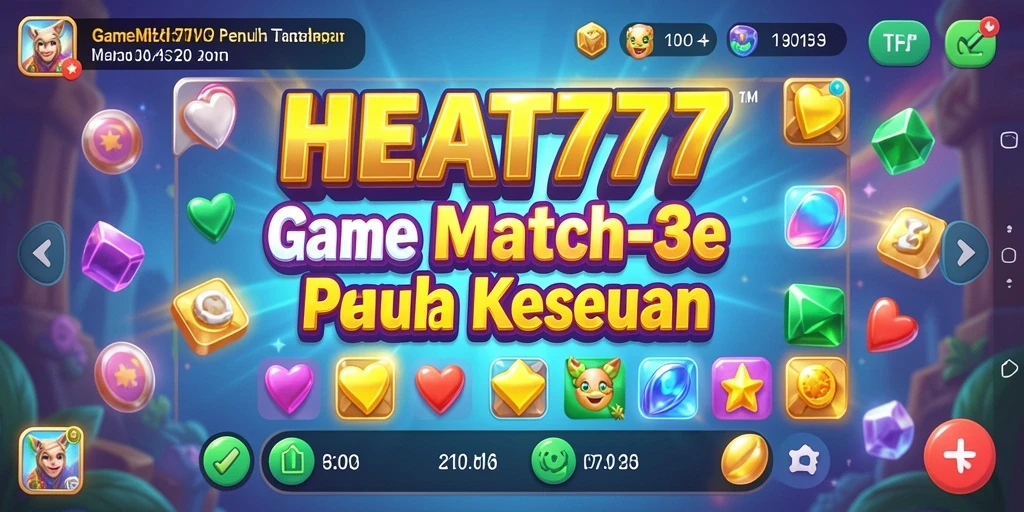 Tampilan gameplay HEBAT777 dengan kombinasi warna yang cerah.