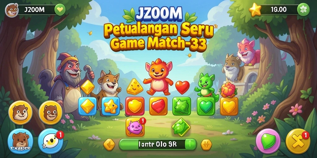 Tampilan gameplay J200M yang menakjubkan dan penuh warna.