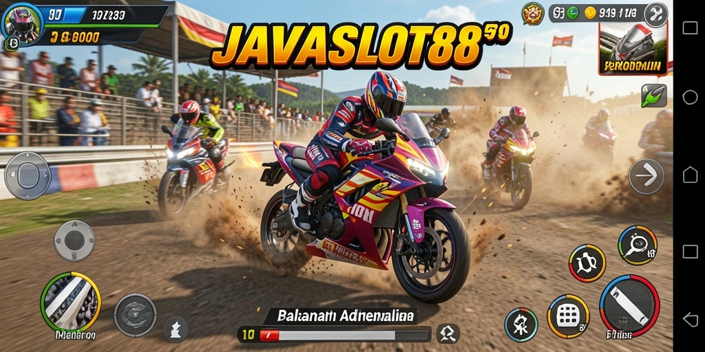 Gameplay balapan motor yang menegangkan dan penuh aksi
