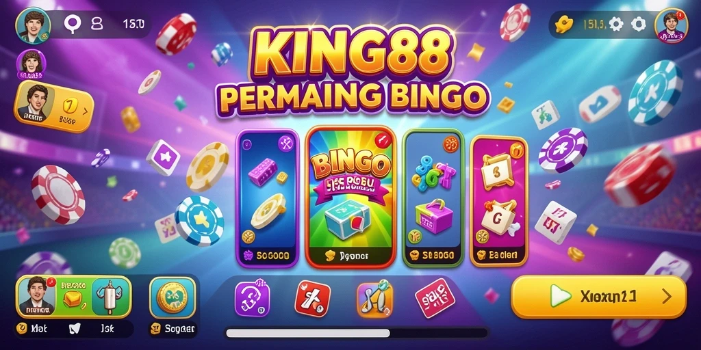 Tampilan gameplay KING88 dengan suasana Bingo yang menyenangkan.