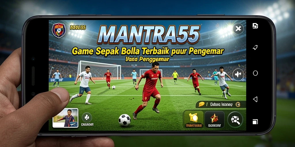 Gameplay seru dalam MANTRA55, tunjukkan skill sepak bola terbaik Anda.