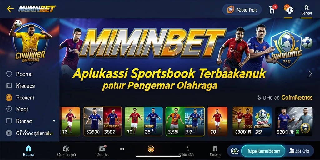 Tampilan gameplay yang mendebarkan dari aplikasi sportsbook MIMINBET.