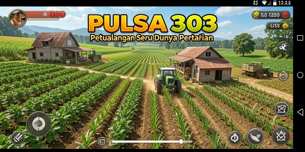 Gameplay seru dalam PULSA303 menampilkan keindahan pertanian.