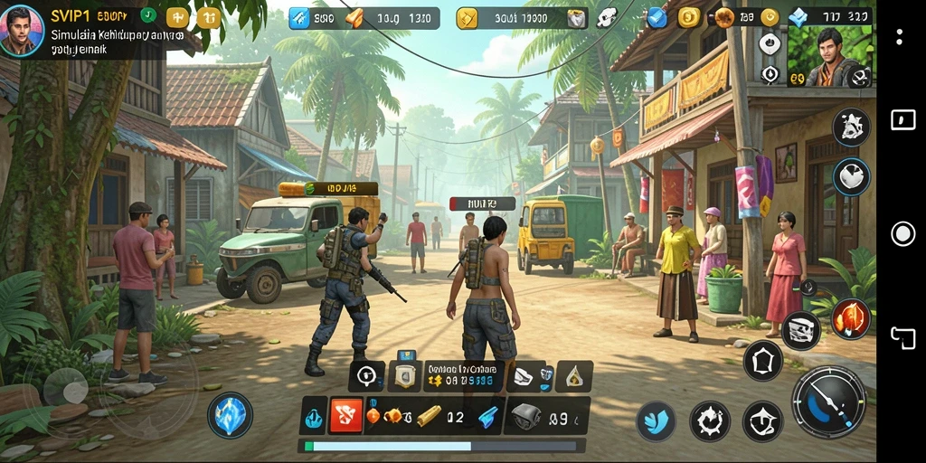 Tampilan gameplay menarik dari SVIP1 dengan banyak aktivitas interaktif.