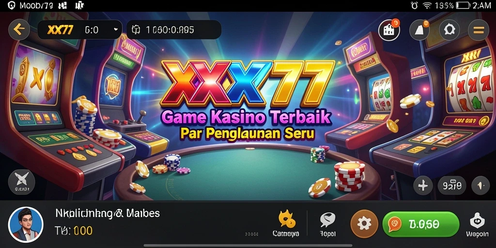 Screenshot XXX777 menampilkan gameplay seru di Kasino.